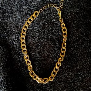 Mens unisex gold color chain bracelet new